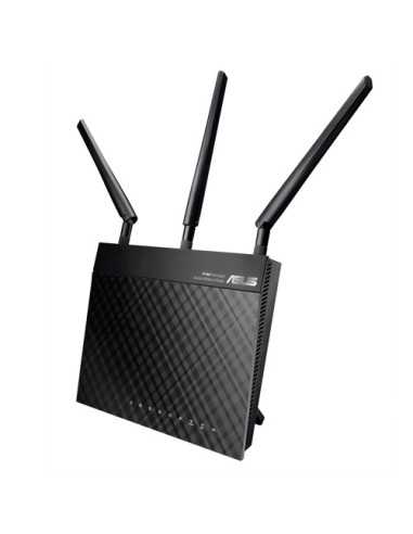 ASUS RT-N66U router wireless Gigabit Ethernet Dual-band (2.4 GHz 5 GHz) 4G Nero