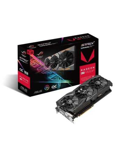 ASUS ROG-STRIX-RXVEGA56-O8G-GAMING AMD Radeon RX Vega 56 8 GB Memoria a banda larga elevata 2 (HBM2)