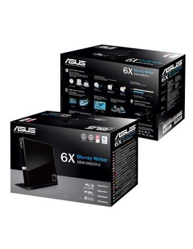 ASUS SBW-06D2X-U BLK lettore di disco ottico Nero
