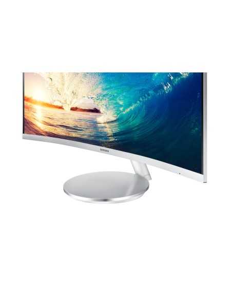 Samsung C27F591FDU 68,6 cm (27") 1920 x 1080 Pixel Full HD LED Argento, Bianco