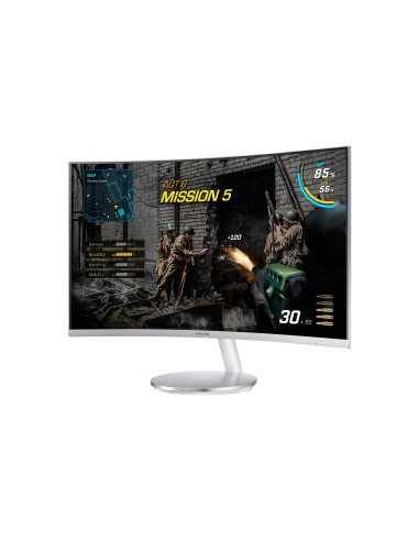 Samsung C27F591FDU 68,6 cm (27") 1920 x 1080 Pixel Full HD LED Argento, Bianco