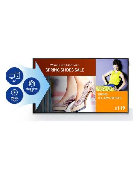 Samsung DH55E Pannello piatto per segnaletica digitale 139,7 cm (55") LED 700 cd m² Full HD Nero 24 7