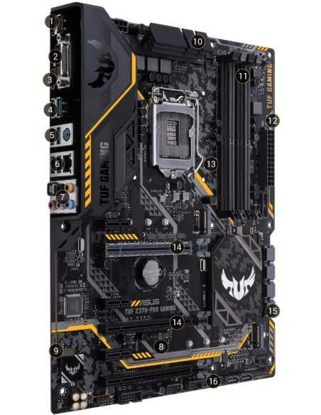 ASUS TUF Z370-PRO GAMING Intel® Z370 LGA 1151 (Presa H4) ATX