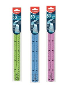 Maped Twistn Flex 30 cm 300 mm PVC Blu, Verde, Rosa