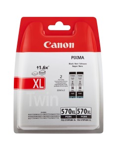 Canon Cartuccia d'inchiostro nero a resa elevata PGI-570BK XL (confezione doppia)