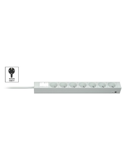 Vertiv Knürr PDU DI-STRIP, Basic, 0U 1U, ingresso Schuko 230V 16A, uscite (7) UTE