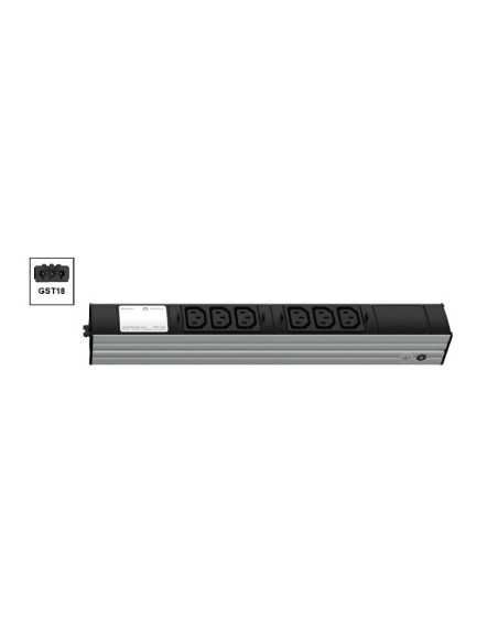 Vertiv Knürr PDU DI-STRIP, Basic, 0U 1U, ingresso GST18 230V 16A, uscite (6) C13
