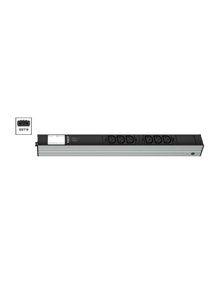 Vertiv Knürr PDU DI-STRIP, Basic, 0U 1U, ingresso GST18 230V 16A, uscite (6) C13
