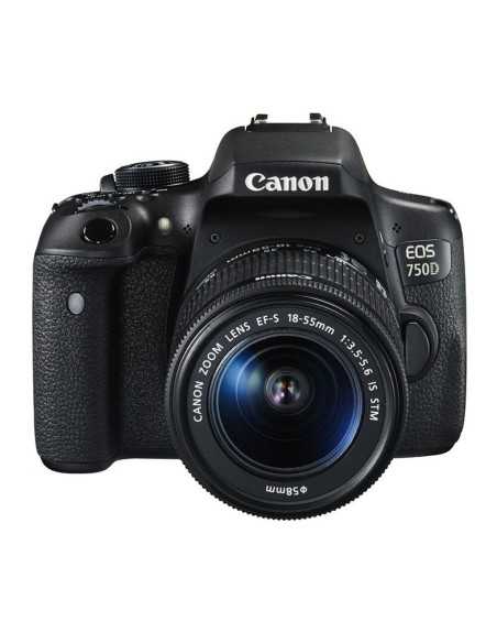 Canon EOS 750D + EF-S 18-55mm Kit fotocamere SLR 24,2 MP CMOS 6000 x 4000 Pixel Nero