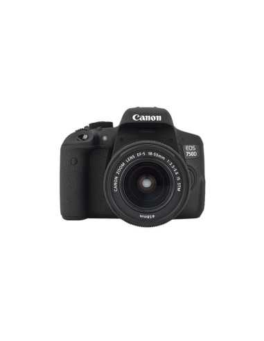 Canon EOS 750D + EF-S 18-55mm Kit fotocamere SLR 24,2 MP CMOS 6000 x 4000 Pixel Nero