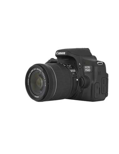Canon EOS 750D + EF-S 18-55mm Kit fotocamere SLR 24,2 MP CMOS 6000 x 4000 Pixel Nero