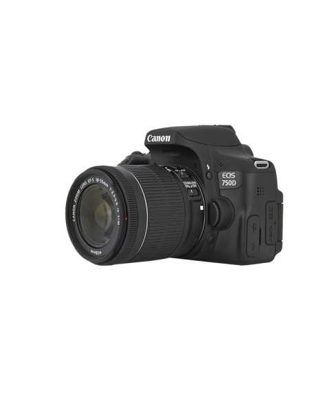 Canon EOS 750D + EF-S 18-135mm Kit fotocamere SLR 24,2 MP CMOS 6000 x 4000 Pixel Nero