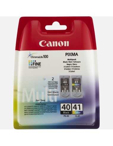 Canon PG-40   CL-41 cartuccia d'inchiostro 2 pz Originale Ciano per foto, Magenta per foto, Nero, Giallo foto