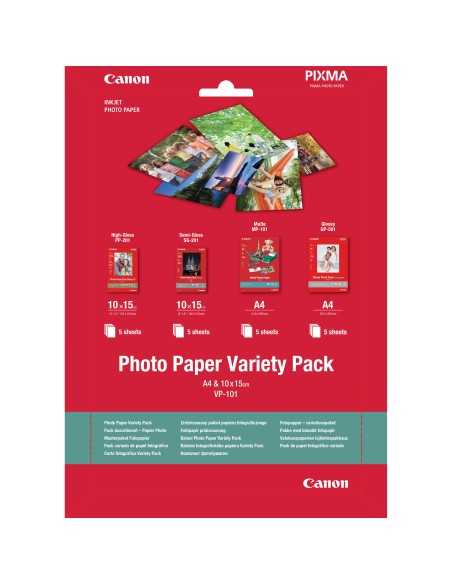 Canon Confezione multipla di carta fotografica VP-101 4x6" e A4 - 20 fogli