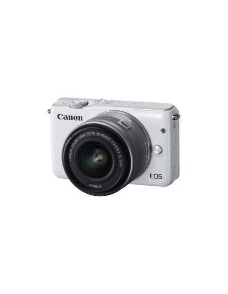 Canon EOS M10 + EF-M 15-45mm f 3.5-6.3 IS STM MILC 18 MP CMOS 5184 x 3456 Pixel Bianco