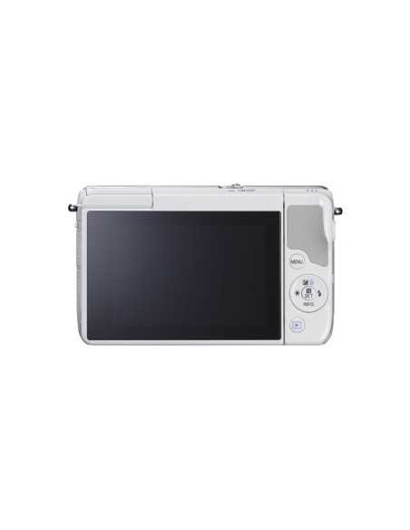 Canon EOS M10 + EF-M 15-45mm f 3.5-6.3 IS STM MILC 18 MP CMOS 5184 x 3456 Pixel Bianco