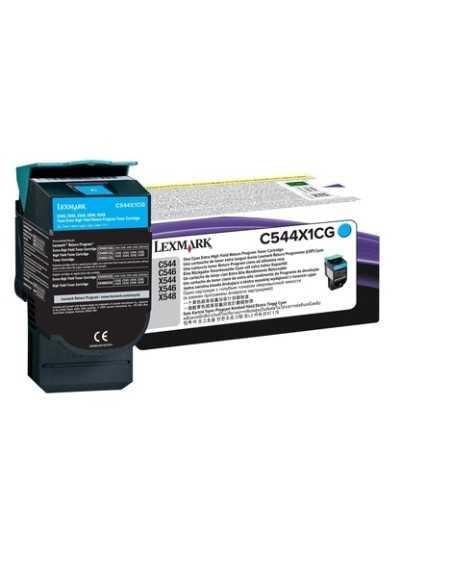 Lexmark Cartuccia Toner Return Program Ciano altissima resa per C544, X544 - 4k pag.
