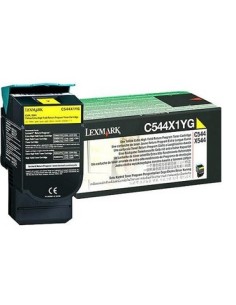Lexmark C544, X544 Yellow Extra High Yield Return Programme Toner Cartridge (4K) cartuccia toner Originale Giallo