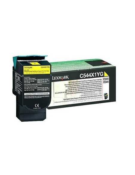 Lexmark C544, X544 Yellow Extra High Yield Return Programme Toner Cartridge (4K) cartuccia toner Originale Giallo