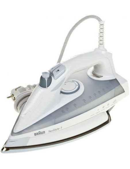 Braun TS735TP Ferro da stiro a secco e a vapore Eloxal 2400 W Grigio, Bianco