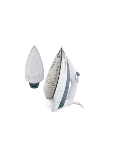 Braun TS735TP Ferro da stiro a secco e a vapore Eloxal 2400 W Grigio, Bianco