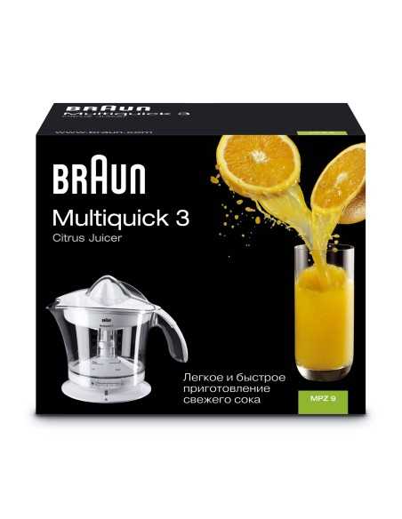 Braun Multiquick MPZ9 spremiagrumi elettrico 20 W Trasparente