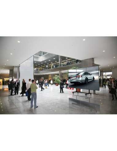 Peerless DS-C555-3X3 carrello e supporto multimediale Nero Pannello piatto Carrello multimediale