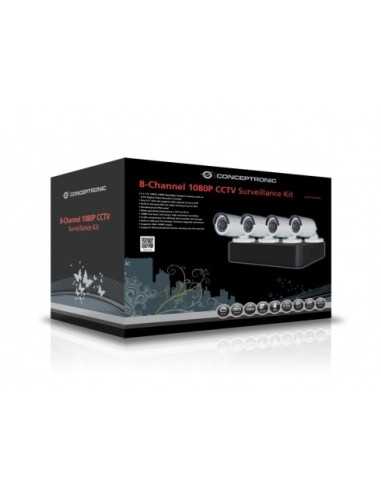 Conceptronic C8CCTVKITD10802TB kit di videosorveglianza Cablato 8 canali