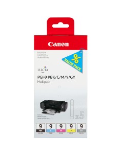 Canon 5 Cartucce d'inchiostro Multipack PGI-9 PBK C M Y GY