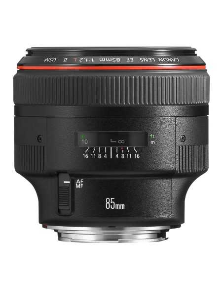 Canon EF 85mm f 1.2 L USM II Lens Teleobiettivo Nero