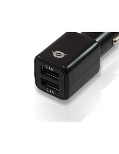 Conceptronic CUSBCAR4A Caricabatterie per dispositivi mobili Nero Auto