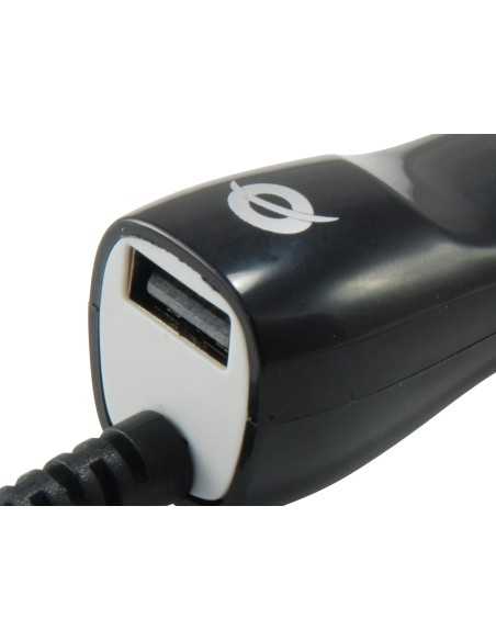 Conceptronic CUSBCARMICU2A Caricabatterie per dispositivi mobili Nero, Bianco Auto