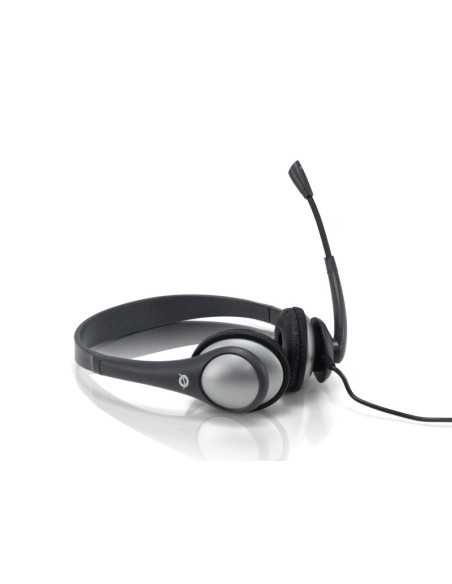 Conceptronic CEASYSTAR cuffia e auricolare Con cavo e senza cavo A Padiglione Ufficio Nero, Grigio