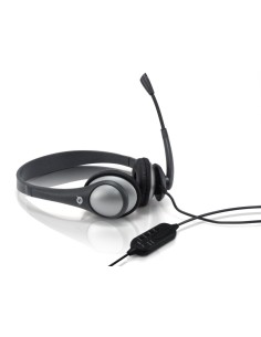 Conceptronic CEASYSTARU cuffia e auricolare Cablato A Padiglione Ufficio Nero, Grigio