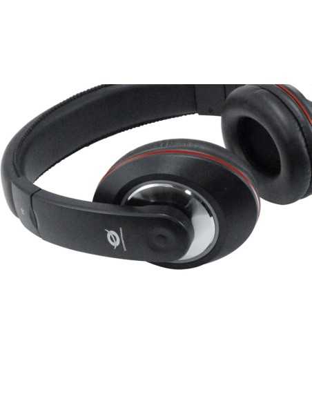 Conceptronic CMUSICSTARR cuffia e auricolare Cablato A Padiglione Musica e Chiamate Nero, Rosso