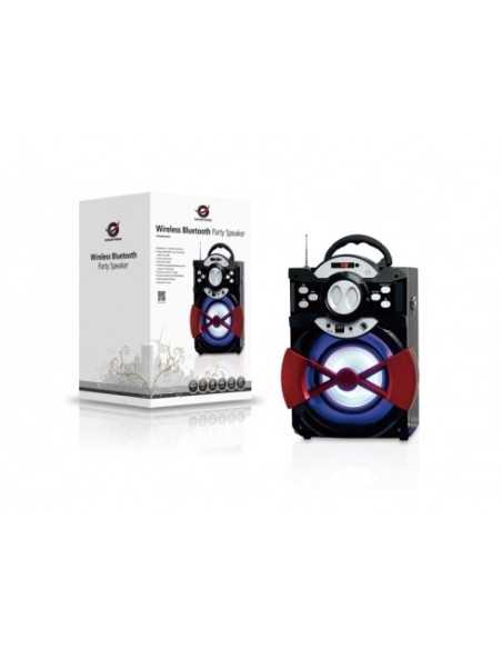 Conceptronic CSPKBTBASSPARTY altoparlante portatile Nero, Rosso 20 W