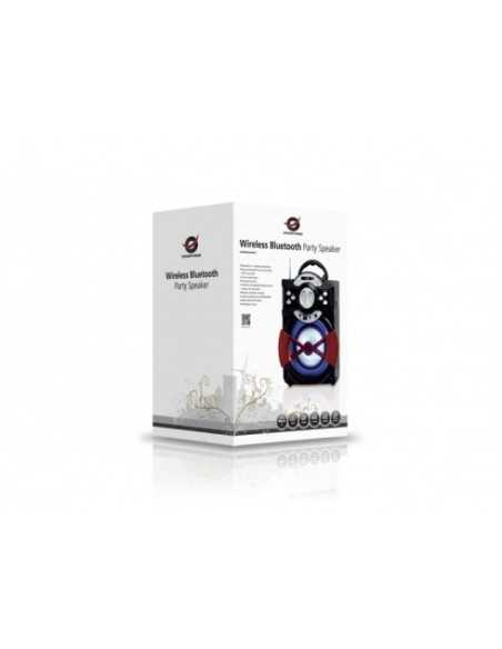 Conceptronic CSPKBTBASSPARTY altoparlante portatile Nero, Rosso 20 W