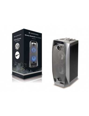 Conceptronic CSPKBTBASSDISCOG altoparlante portatile Nero, Grigio 50 W