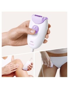 Braun Silk-épil 3 -170, Epilatore Donna Per La Rimozione Duratura Dei Peli - Bianco Viola 2