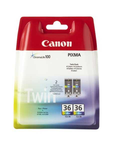 Canon cartuccia d'inchiostro colore C M Y CLI-36 (confezione doppia)