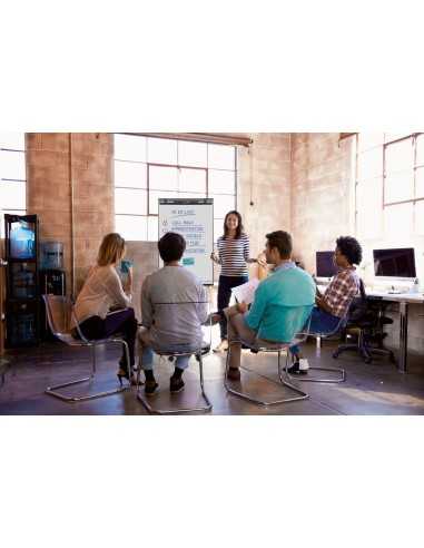 Legamaster ECONOMY Libera installazione 680 x 1050 mm Acciaio Nero, Bianco