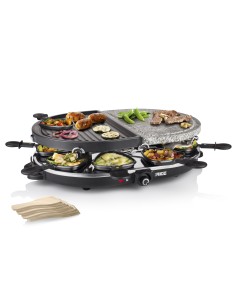 Princess 162710 Raclette 8 Oval Stone & Grill Party 2