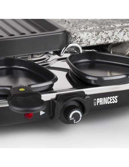 Princess 162710 Raclette 8 Oval Stone & Grill Party