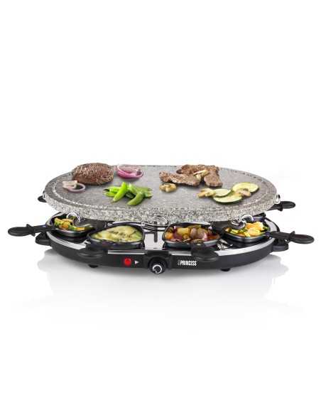 Princess 162720 Raclette 8 Oval Stone Grill Party