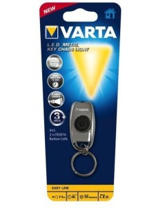 Varta L.E.D. METAL KEY CHAIN LIGHT Cromo Torcia portachiavi LED