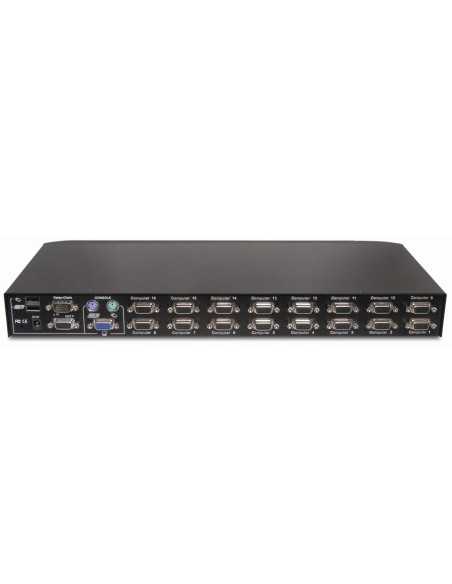 Vertiv Avocent 16 Computer - 1 Utente Locale - 2048 x 1536 - 2 x Porta PS 2USBVGA - 1U - Rack-Montabile, Desktop