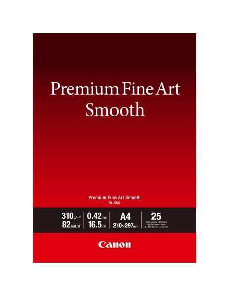 Canon Carta Premium Fine Art Smooth FA-SM1 A4 - 25 fogli