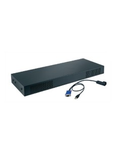 Lenovo 1754A1X switch per keyboard-video-mouse (kvm) Montaggio rack Nero