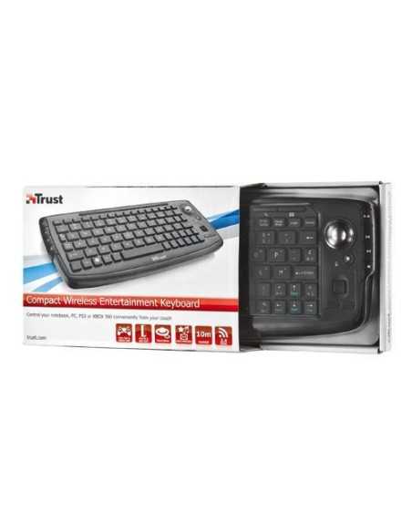Trust Compact Wireless Entertainment tastiera RF Wireless Nero