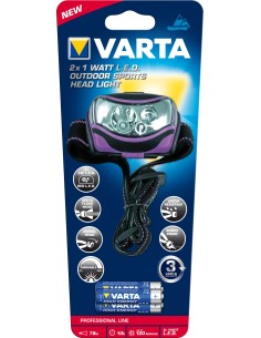 Varta 18630 101 421 torcia Nero, Porpora Torcia a fascia LED